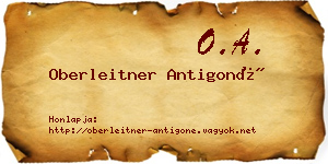 Oberleitner Antigoné névjegykártya